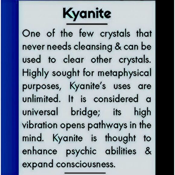 Kyanite Brazil Sterling Silver Ring Size 9.5 - Picture 9 of 16